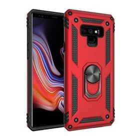 Teleplus Samsung Galaxy Note 9 Vega Yüzüklü Çift Katmanlı Tank Silikon Rose Gold Cep Telefonu Kılıfı