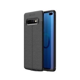 Teleplus Samsung Galaxy S10 Deri Dokulu Kırmızı Silikon Kılıf