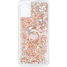 Teleplus Samsung Galaxy S10 Lite Milce Yüzüklü Sulu Gold Silikon Cep Telefonu Kılıf
