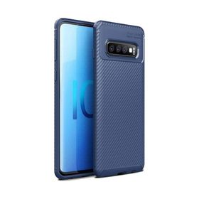 Teleplus Samsung Galaxy S10 Negro Karbon Silikon Siyah Kılıf