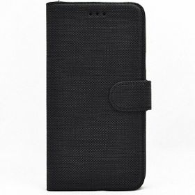 Teleplus Samsung Galaxy S10 Plus Kumaş Spor Standlı Siyah Cüzdan Kılıf