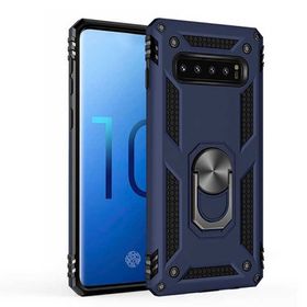 Teleplus Samsung Galaxy S10E Vega Yüzüklü Tank Kapak Gümüş Kılıf