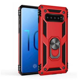 Teleplus Samsung Galaxy S10E Vega Yüzüklü Tank Kapak Gümüş Kılıf