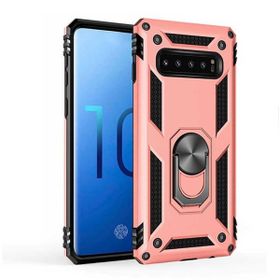 Teleplus Samsung Galaxy S10E Vega Yüzüklü Tank Kapak Gümüş Kılıf