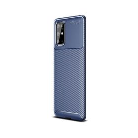 Teleplus Samsung Galaxy S20 Plus Negro Karbon Silikon Kahverengi Kılıf
