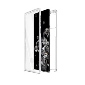 Teleplus Samsung Galaxy S20 Ultra 360 Ön Arka Silikon Şeffaf Kılıf
