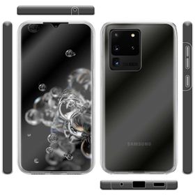 Teleplus Samsung Galaxy S20 Ultra 360 Ön Arka Silikon Şeffaf Kılıf