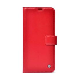 Teleplus Samsung Galaxy S21 5G Delüxe Standlı Cüzdan Kırmızı Kılıf