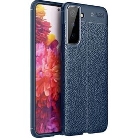 Teleplus Samsung Galaxy S21 5g Deri Dokulu Niss Lacivert Silikon Cep Telefonu Kılıf