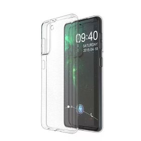 Teleplus Samsung Galaxy S21 5G Lüks Korumalı Şeffaf Silikon Cep Telefonu Kılıfı