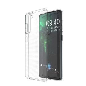 Teleplus Samsung Galaxy S21 5G Lüks Korumalı Şeffaf Silikon Cep Telefonu Kılıfı
