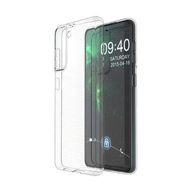 Teleplus Samsung Galaxy S21 5G Lüks Korumalı Şeffaf Silikon Cep Telefonu Kılıfı