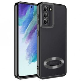 Teleplus Samsung Galaxy S21 FE Kamera Korumalı Omega Lazer Silikon Mavi Kılıf