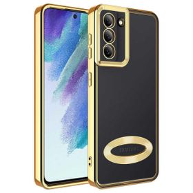 Teleplus Samsung Galaxy S21 FE Kamera Korumalı Omega Lazer Silikon Mavi Kılıf