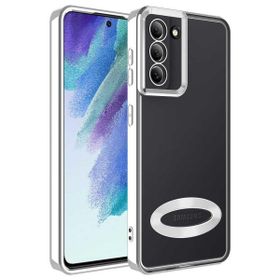 Teleplus Samsung Galaxy S21 FE Kamera Korumalı Omega Lazer Silikon Mavi Kılıf