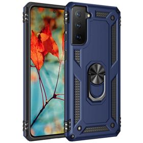 Teleplus Samsung Galaxy S21 FE Kılıf Vega Yüzüklü Shockproof Tank Silikon Rose Gold Kılıf