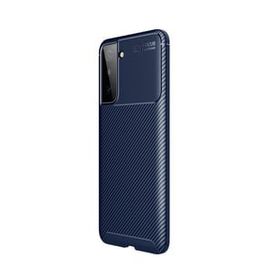 Teleplus Samsung Galaxy S21 Plus 5G Karbon Dokulu Negro Silikon Kahverengi Kılıf Nano Ekran Koruyucu Kamera Koruyucu