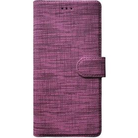 Teleplus Samsung Galaxy S21 Plus 5G Kumaş Spor Standlı Cüzdan Mor Kılıf