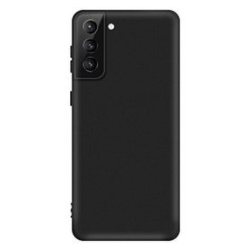Teleplus Samsung Galaxy S21 Plus 5g Lüks Mat Siyah Silikon Cep Telefonu Kılıf