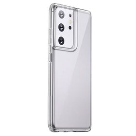 Teleplus Samsung Galaxy S21 Ultra 5g Coss Hybrid Sert Şeffaf Silikon Cep Telefonu Kılıf