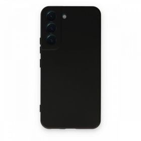 Teleplus Samsung Galaxy S22 5G Kamera Korumalı Lansman Silikon Lacivert Kılıf