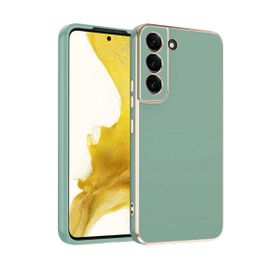 Teleplus Samsung Galaxy S22 5G Kamera Korumalı Lazer Bark Silikon Siyah Kılıf
