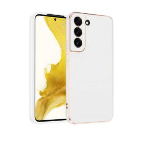 Teleplus Samsung Galaxy S22 5G Kamera Korumalı Lazer Bark Silikon Siyah Kılıf