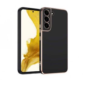 Teleplus Samsung Galaxy S22 Plus 5G Kamera Korumalı Lazer Bark Silikon Siyah Kılıf