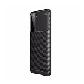 Teleplus Samsung Galaxy S22 Plus 5G Kılıf Negro Karbon Dokulu Silikon Lacivert Tam Kapatan Ekran Koruyucu