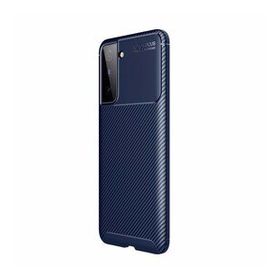 Teleplus Samsung Galaxy S22 Plus 5G Kılıf Negro Karbon Dokulu Silikon Lacivert Tam Kapatan Ekran Koruyucu