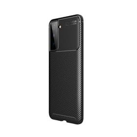 Teleplus Samsung Galaxy S22 Plus 5G Negro Karbon Dokulu Silikon Siyah Kılıf