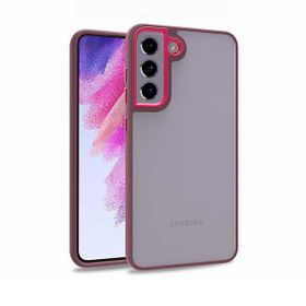 Teleplus Samsung Galaxy S22 Plus 5G Renkli Bumper Hybrid Flora Silikon Bordo Kılıf