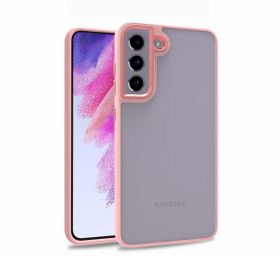 Teleplus Samsung Galaxy S22 Plus 5G Renkli Bumper Hybrid Flora Silikon Bordo Kılıf
