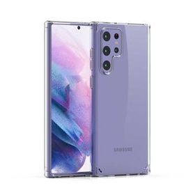 Teleplus Samsung Galaxy S22 Ultra 5g Coss Hybrid Kristal Silikon Şeffaf Kılıf