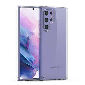 Teleplus Samsung Galaxy S22 Ultra 5g Coss Hybrid Kristal Silikon Şeffaf Kılıf