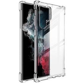 Teleplus Samsung Galaxy S22 Ultra 5G Darbe Korumalı Nitro Silikon Şeffaf Kılıf