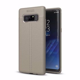Teleplus Samsung Galaxy S8 Plus Suni Deri Dokulu Silikon Kırmızı Kılıf