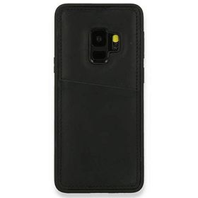 Teleplus Samsung Galaxy S9 Kartlıklı Deri Cüzdanlı Siyah Kılıf