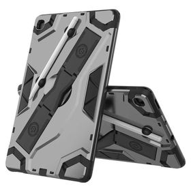 Teleplus Samsung Galaxy Tab S6 Lite P610 Cover Standlı Kapak Nano Ekran Koruyucu Mavi Kılıf