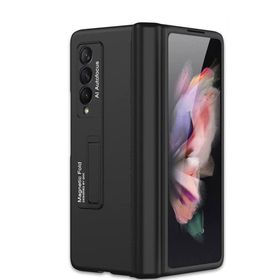 Teleplus Samsung Galaxy Z Fold3 5g Kılıf Ultra Thin M Standlı Kapaklı Siyah Cep Telefonu Kılıfı