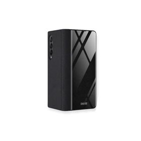 Teleplus Samsung Galaxy Z Fold3 5g Kılıf Ultra Thin M Standlı Kapaklı Siyah Cep Telefonu Kılıfı