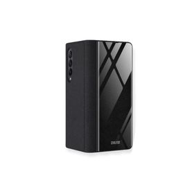 Teleplus Samsung Galaxy Z Fold3 5g Kılıf Ultra Thin M Standlı Kapaklı Siyah Cep Telefonu Kılıfı