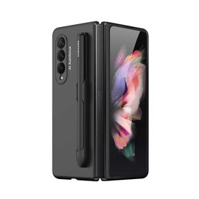 Teleplus Samsung Galaxy Z Fold3 5G Ultra Thin Droga Kalemlikli Kapaklı Siyah Kılıf
