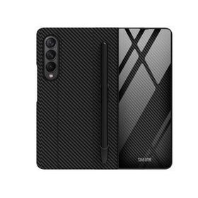 Teleplus Samsung Galaxy Z Fold3 5G Ultra Thin Droga Kalemlikli Kapaklı Siyah Kılıf