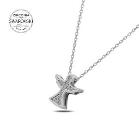 Teleplus Swarovski Zirconia Taşlı Peri 925 Ayar Gümüş Kolye