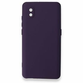Teleplus Tcl L7 Kamera Korumalı Silikon Mor Kılıf