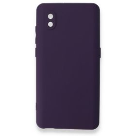 Teleplus Tcl L7 Kamera Korumalı Silikon Mor Kılıf