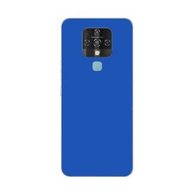 Teleplus Tecno Camon 16 Kılıf Mat Korumalı Biye Silikon Mavi Nano Ekran Koruyucu