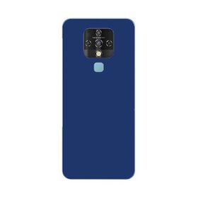 Teleplus Tecno Camon 16 Kılıf Mat Korumalı Biye Silikon Mavi Nano Ekran Koruyucu