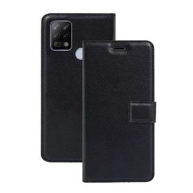 Teleplus Tecno Pova Kartlıklı Standlı Cüzdan Siyah Kılıf
